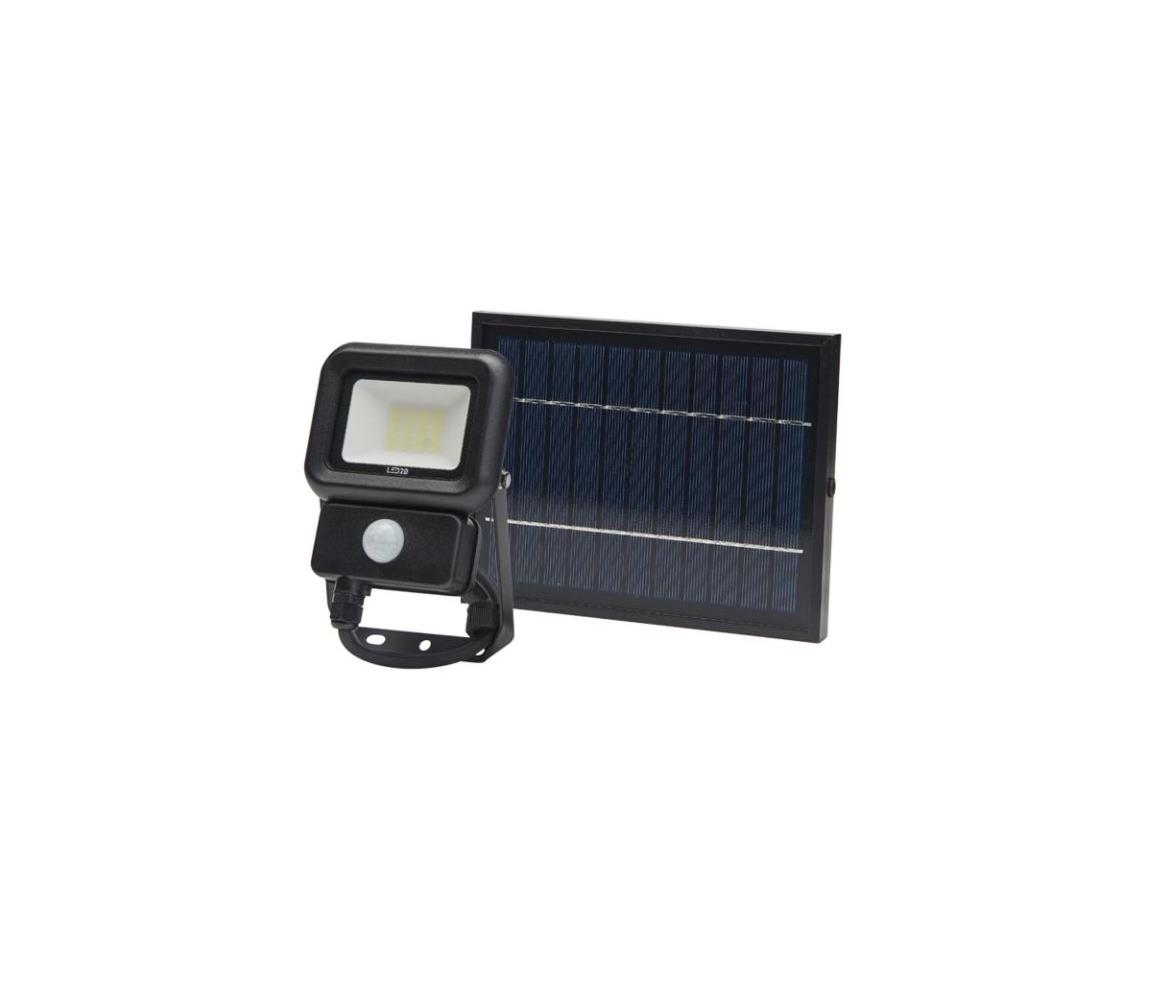  LED Venkovní solární reflektor se senzorem LED/10W/3,7V 6500K IP65 