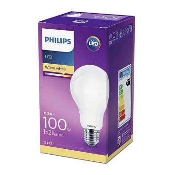 LED Žárovka Philips E27/11,5W/230V 2700K