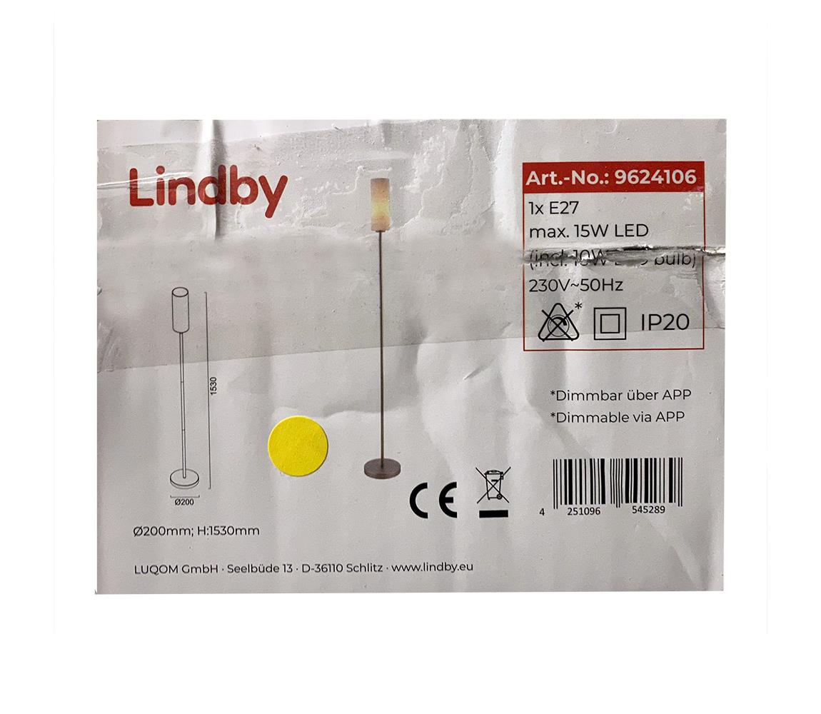 Lindby Lindby - LED RGB Stmívatelná stojací lampa FELICE 1xE27/10W/230V Wi-Fi 