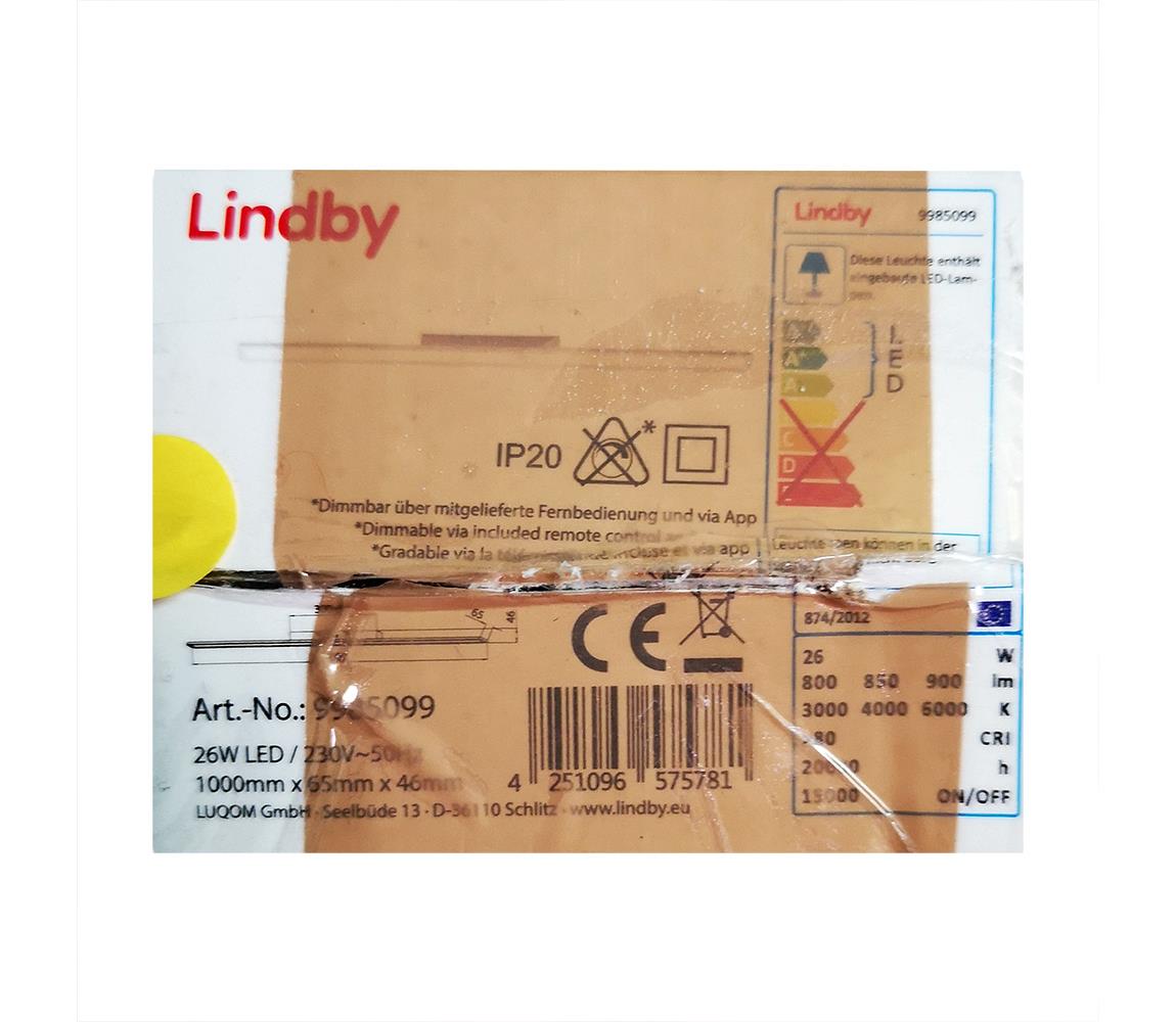 Lindby Lindby - LED Stmívatelné stropní svítidlo IBBE LED/26W/230V Wi-Fi Tuya 