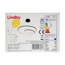 Lindby - LED Stmívatelný lustr na lanku LUCY LED/28W/230V