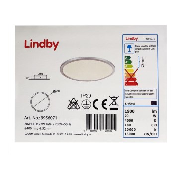 Lindby - LED Stropní svítidlo LEONTA LED/20W/230V