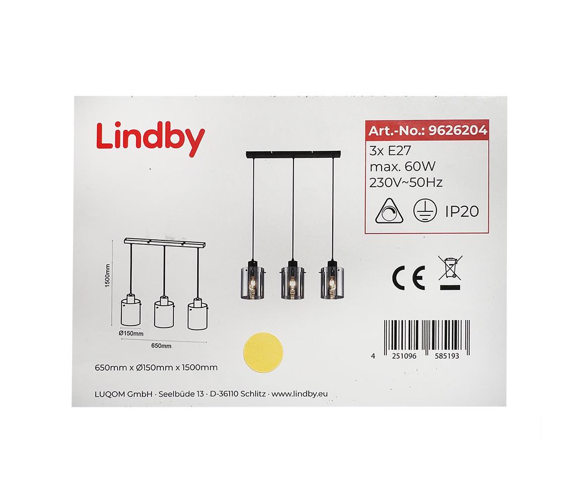 Lindby Lindby - Lustr na lanku KOURTNEY 3xE27/60W/230V 