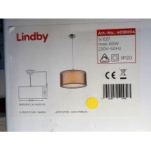Lindby - Lustr na lanku NICA 1xE27/60W/230V