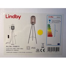Lindby - Stojací lampa MARLY 1xE27/40W/230V