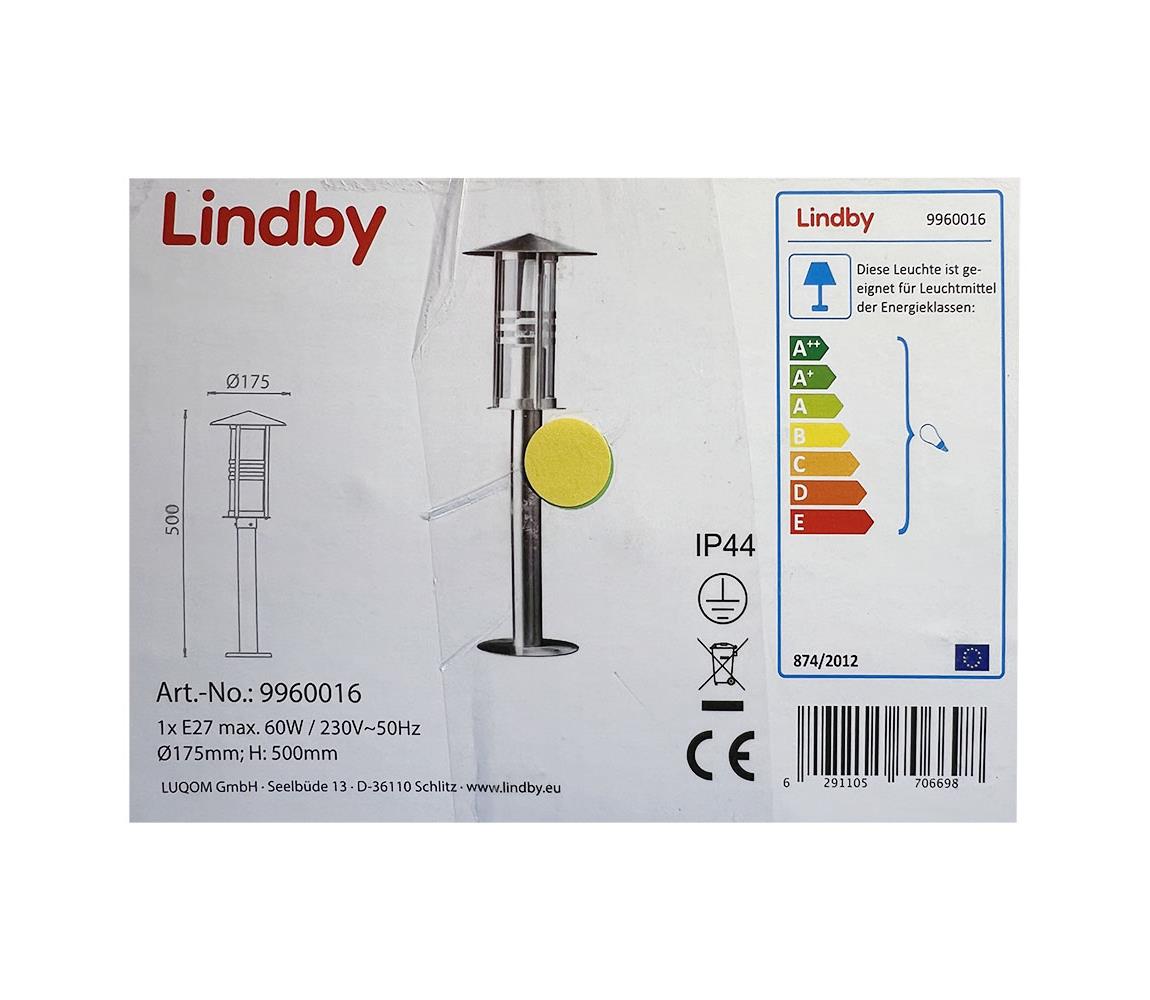 Lindby Lindby - Venkovní lampa ERINA 1xE27/60W/230V IP44 