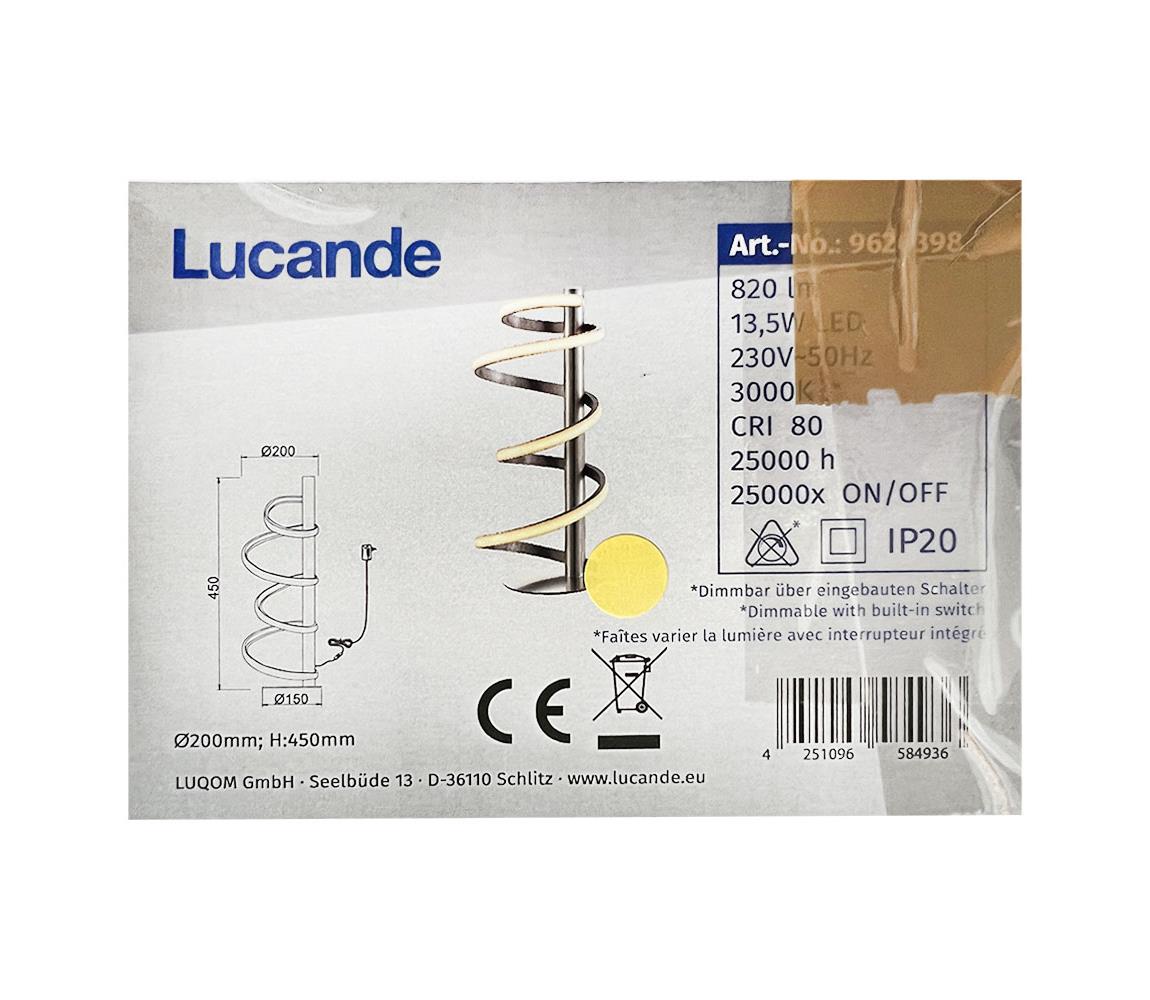 Lucande Lucande - LED Stmívatelná stolní lampa MILORA LED/13,5W/230V 