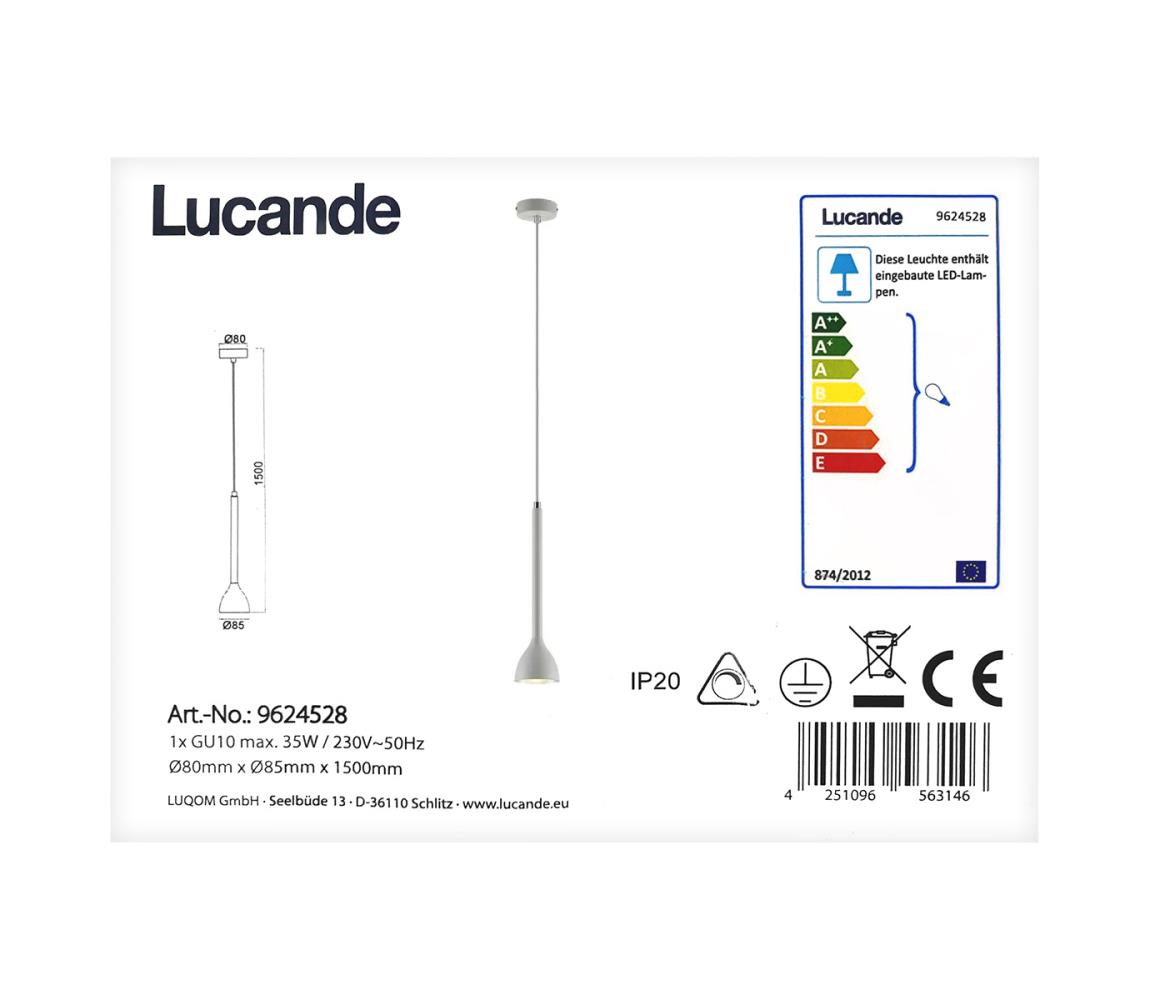Lucande Lucande - Lustr na lanku NORDWIN 1xGU10/35W/230V 