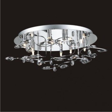LUXERA 1586 - Lustr přisazený křišťálový CRYSTAL 9xG4/40W/230V/12