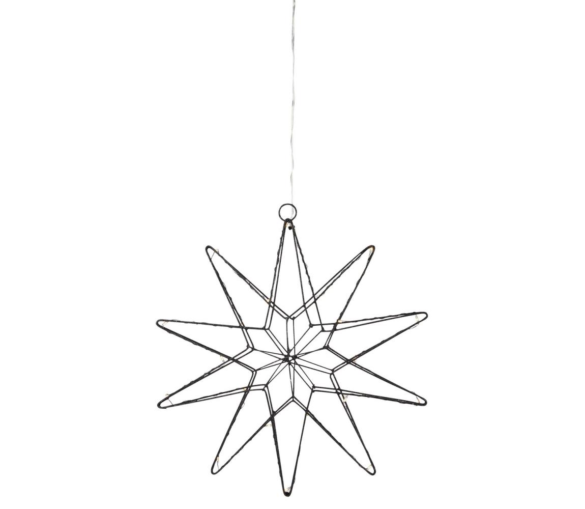 Markslöjd Markslöjd 705749 - LED Vánoční dekorace GLEAM LED/0,6W/3xAA černá 