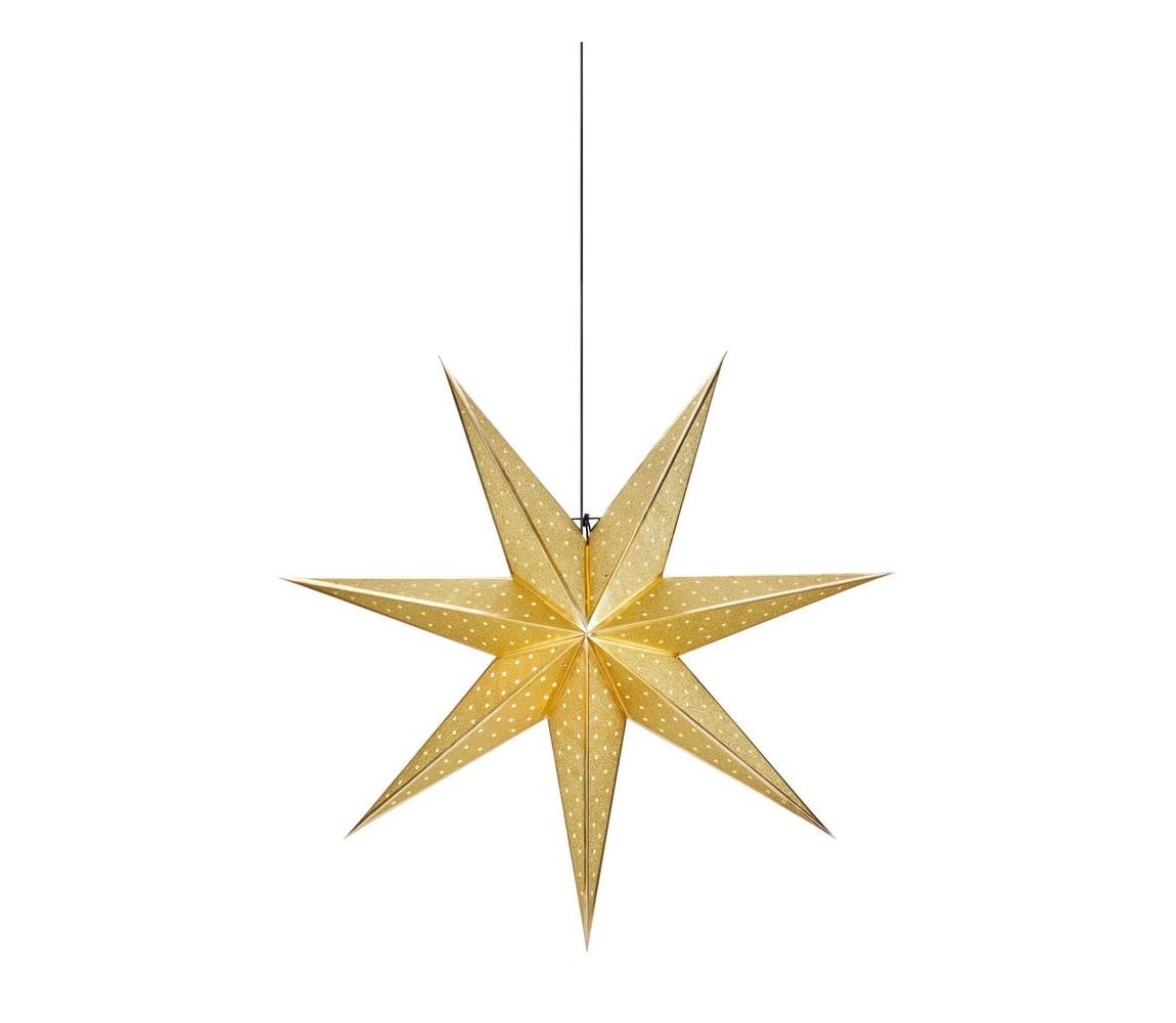 Markslöjd Markslöjd 705791 - Vánoční dekorace GLITTER 1xE14/25W/230V pr. 45 cm zlatá 