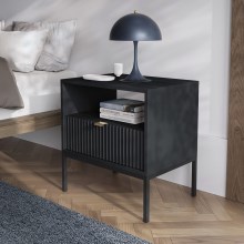 Noční stolek NOVA 56x54 cm černá