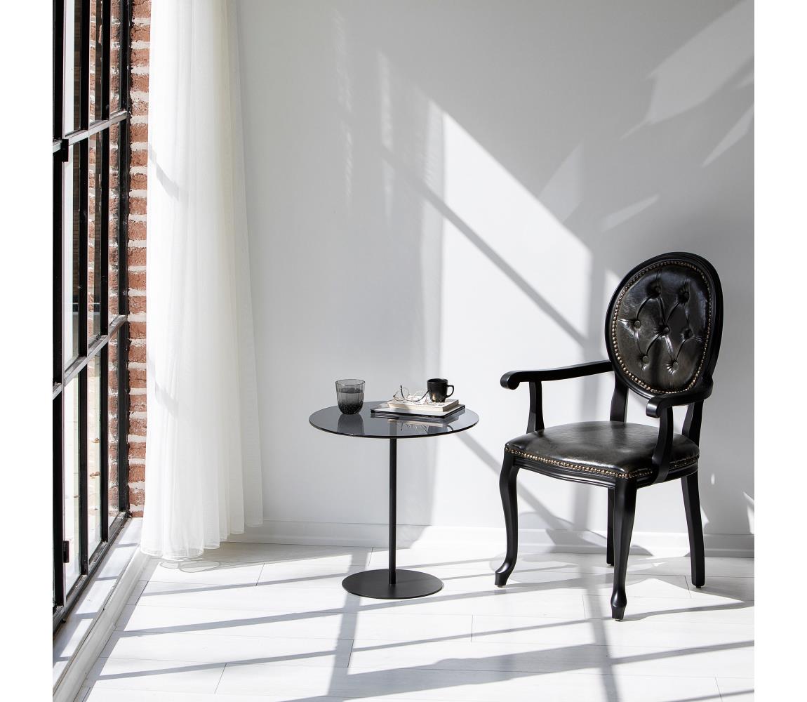  Odkládací stolek CHILL 50x50 cm černá 