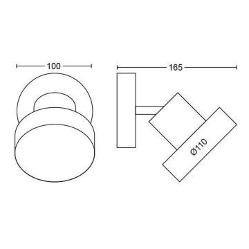 Philips 50601/30/P0 - LED Bodové svítidlo BUKKO LED/4,5W/230V