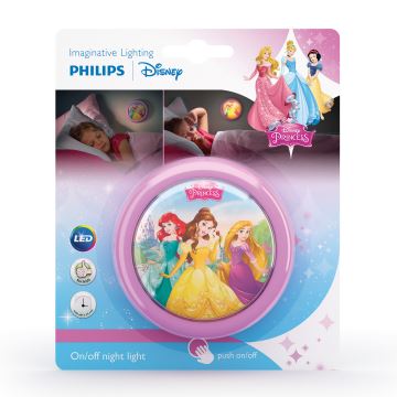 Philips 71924/28/16 - LED Dětské dotykové světlo DISNEY PRINCESS LED/0,3W/2xAAA