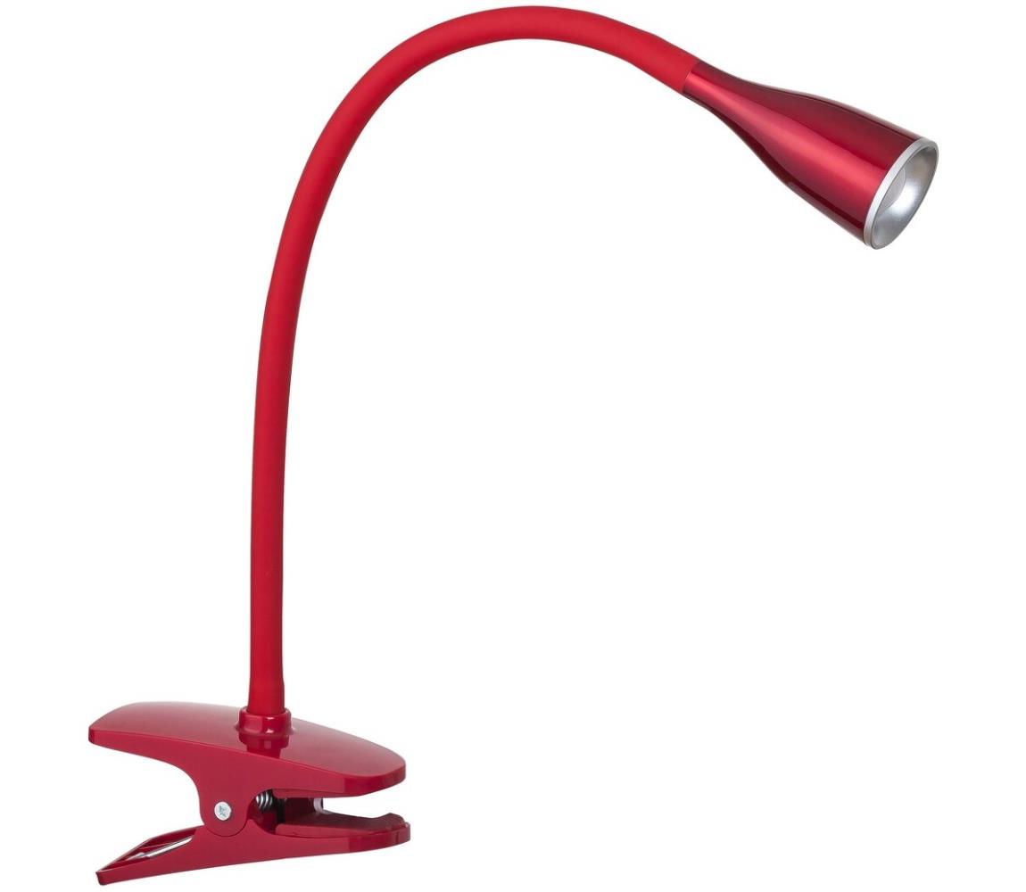 Rabalux Rabalux 4198 - LED Stolní lampa s klipem JEFF 1xLED/4,5W/230V červená 