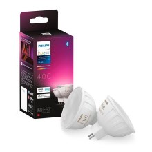 SADA 2x LED RGBW Stmívatelná žárovka Philips Hue White And Color Ambiance GU5,3/MR16/6,3W/12V 2000-6500K
