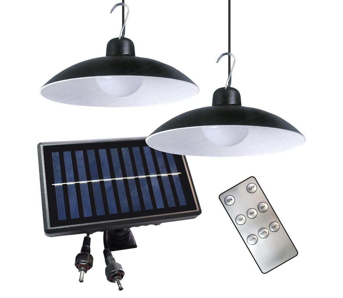  SADA 2x LED Stmívatelné solární závěsné svítidlo LED/6W/3,7V 2000 mAh IP44 + DO 