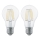 SADA 2x LED žárovka FILAMENT CLEAR E27/6W/230V 2700K - Eglo 11509