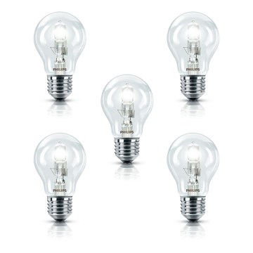 SADA 5x Halogenová žárovka E27/28W/230V Philips EcoClassic A55 SADA 5x Halogenová žárovka E27/28W/230V Philips EcoClassic A55