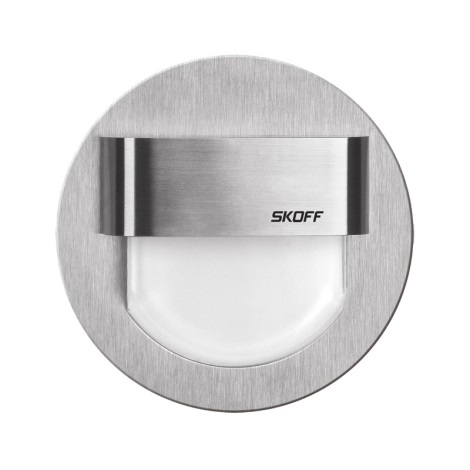 Skoff - LED Schodišťové svítidlo RUEDA 0,8W/10V hliník/bílá