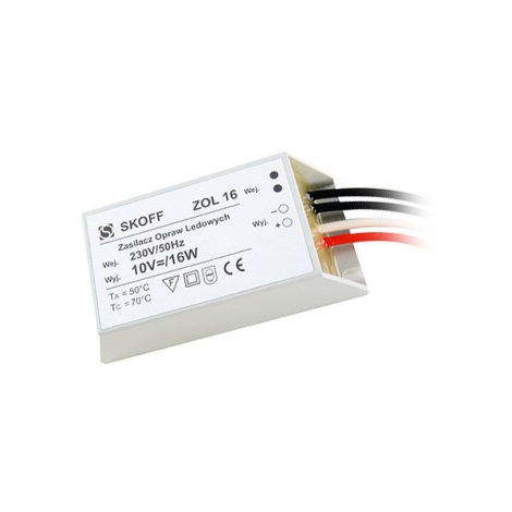 Skoff - Transformátor pro LED svítidla (TANGO, RUEDA) ZOL 16/10V-16W
