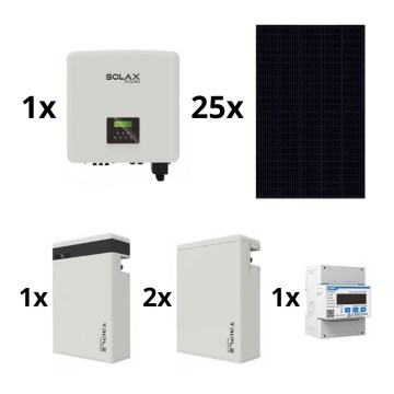 Solární sestava: SOLAX Power - 10kWp RISEN Full Black + 10kW SOLAX měnič 3f + 17,4 kWh baterie