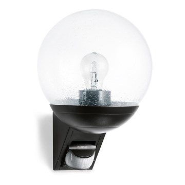 STEINEL 644017 - L 535 S Venkovní senzorová nástěnná lampa černá IP44