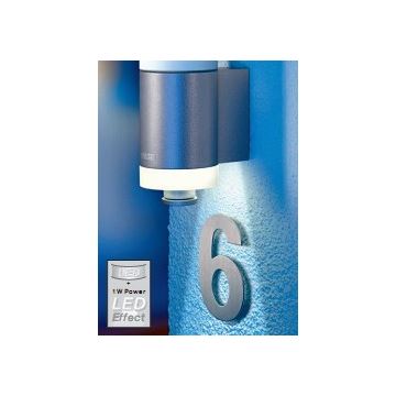STEINEL 658311 - Venkovní nástěnná lampa se senzorem L 265-5 stříbrná IP44