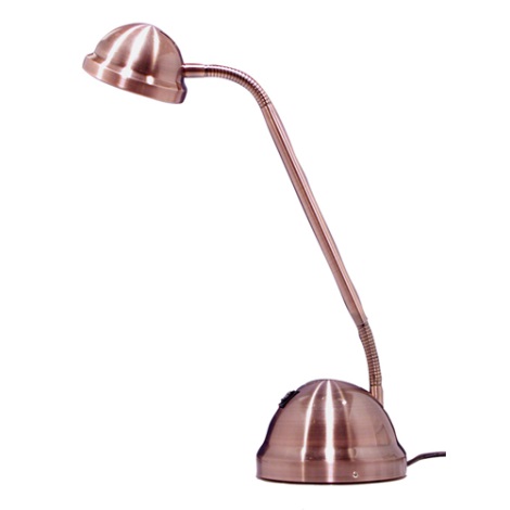 Stmívatelná stolní lampa VEGA 1xGY6,35/50W/230V/12V měď