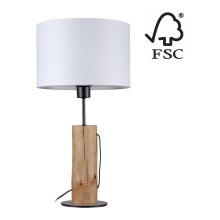 Stolní lampa PINO 1xE27/40W/230V borovice – FSC certifikováno