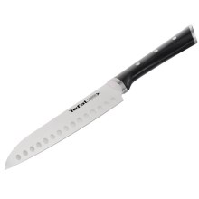 Tefal - Nerezový nůž santoku ICE FORCE 18 cm chrom/černá