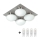 Top Light Dunaj - LED Koupelnové stropní svítidlo DUNAJ 4xG9/2,5W/230V IP44
