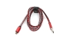 USB kabel USB A / Micro USB konektor 1m červená