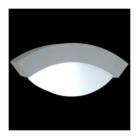 Venkovní nástěnné svítidlo OSLO 1xE27/14W stříbrná IP44