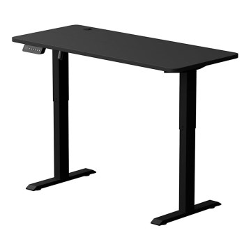 Výškově nastavitelný psací stůl LEVANO 140x60 cm černá