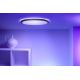 WiZ - LED RGB Stmívatelné stropní svítidlo SUPERSLIM LED/22W/230V 2700-6500K Wi-Fi černá