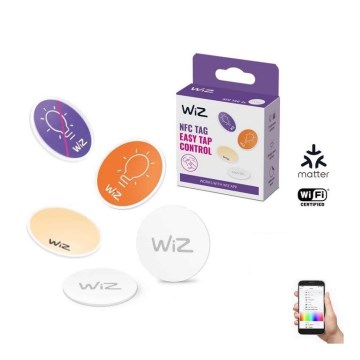 WiZ - NFC Samolepící tag k ovládání osvětlení 4 ks