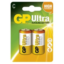 2 ks Alkalická baterie C GP ULTRA 1,5V