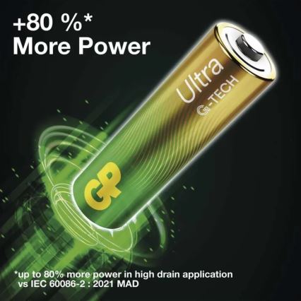 2 ks Alkalická baterie C GP ULTRA 1,5V