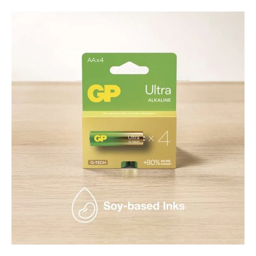 2 ks Alkalická baterie C GP ULTRA 1,5V