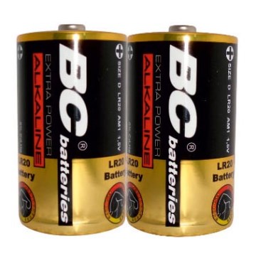 2 ks Alkalická baterie EXTRA POWER D 1,5V