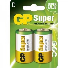 2 ks Alkalická baterie LR20 GP SUPER 1,5V