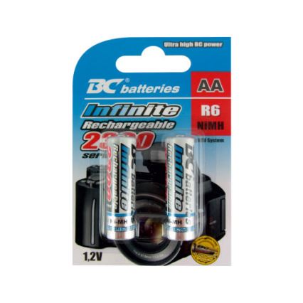 2 ks Nabíjecí baterie NiMH AA 2300 mAh 1,2V
