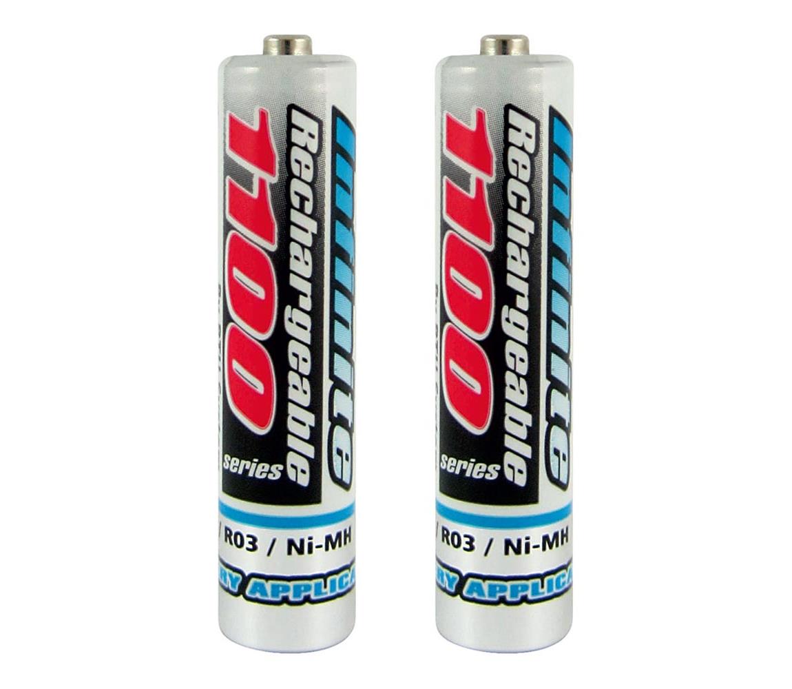 Baterie centrum 2 ks Nabíjecí baterie NiMH AAA 1100 mAh 1,2V BC0018