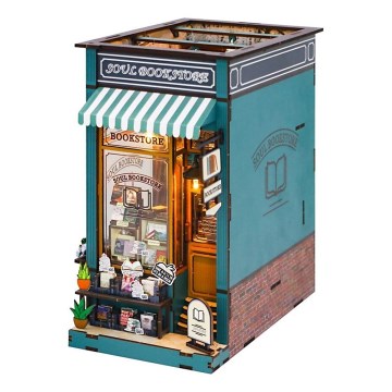 2Kids Toys - 3D skládačka LED Zarážka na knihy Knihkupectví duše 2xAAA