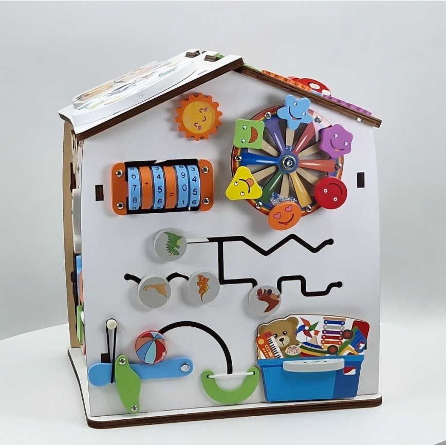 2Kids Toys - Activity board domeček bílá