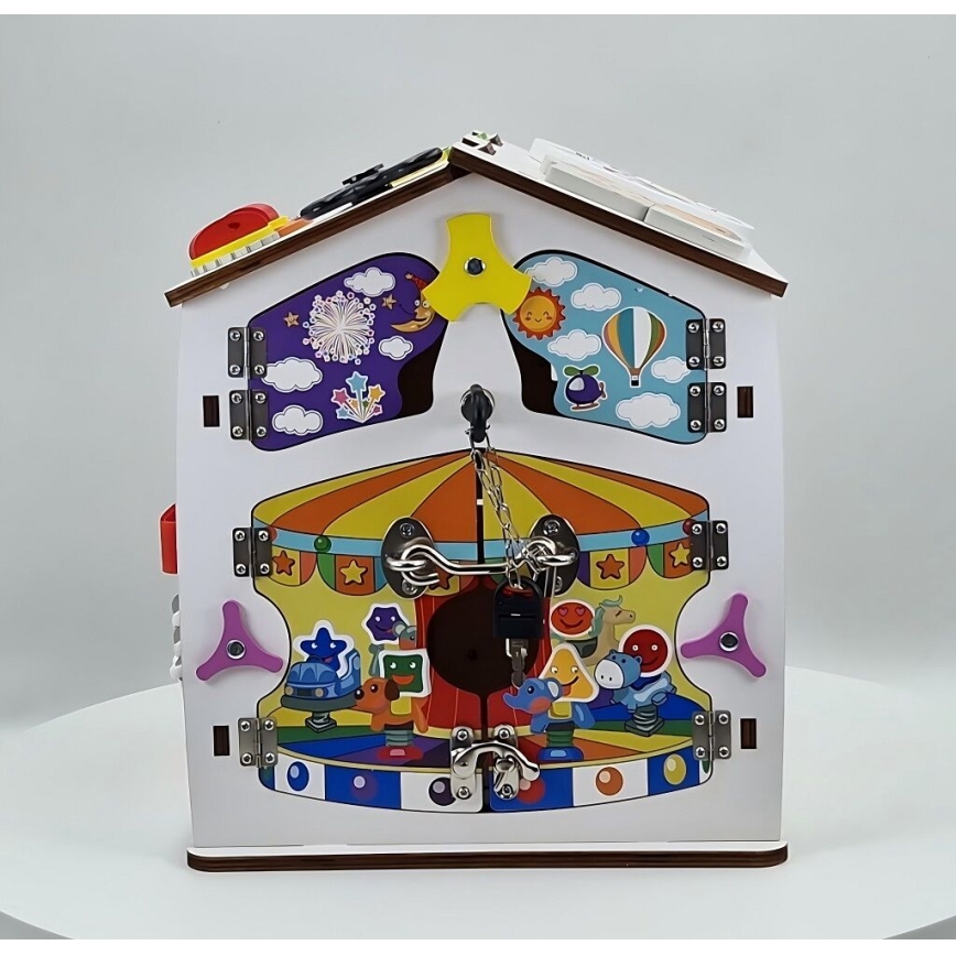 2Kids Toys - Activity board domeček bílá