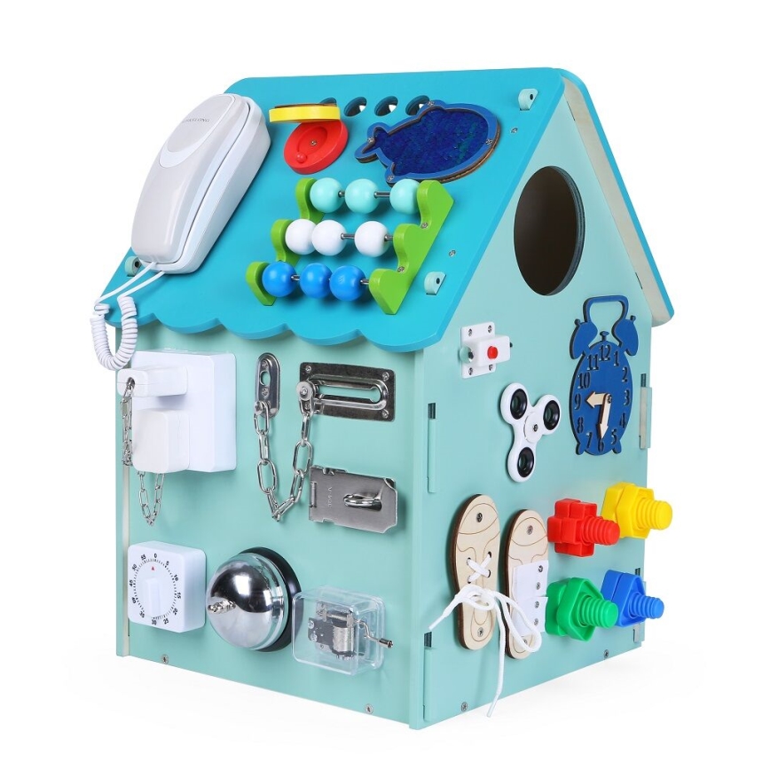 2Kids Toys - Activity board domeček modrá