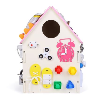 2Kids Toys - Activity board domeček růžová